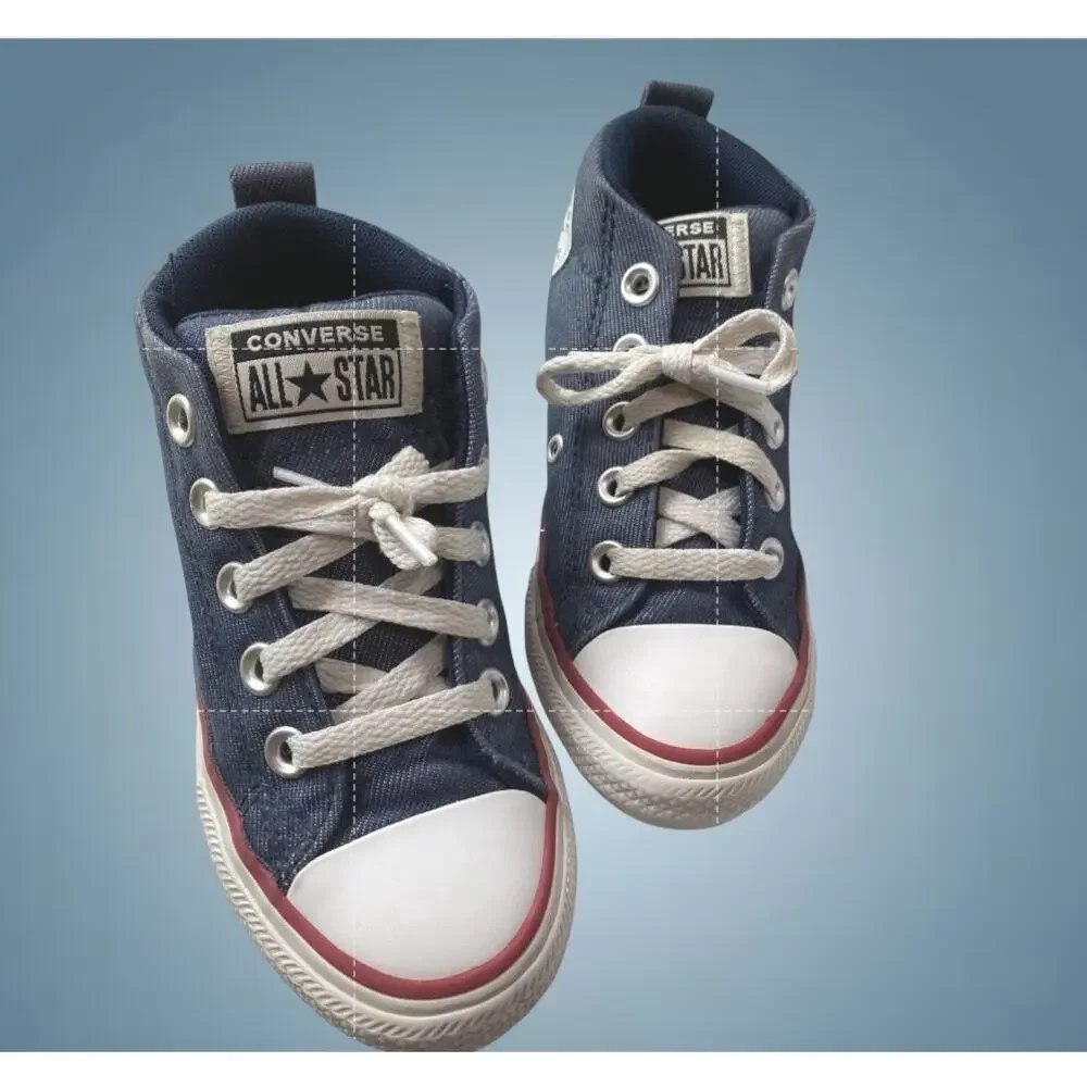 Converse All Star Shoes Low Chucks Gray Canvas Boys Size 11.5 Chuck Taylor